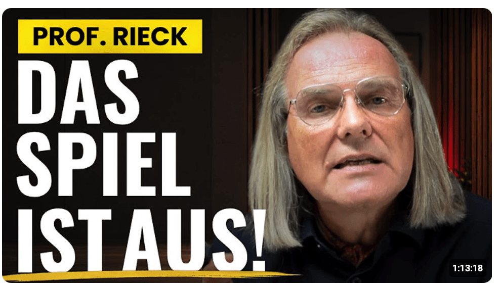 Prof. Dr. Rieck: „Das Spiel ist aus!“ – Warum Deutschland gerade scheitert