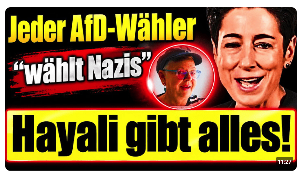 Jeder AfD-Wähler „wählt N*zis“ – Hayali mit neutraler Reportage & Geschichten aus dem Paulanergarten
