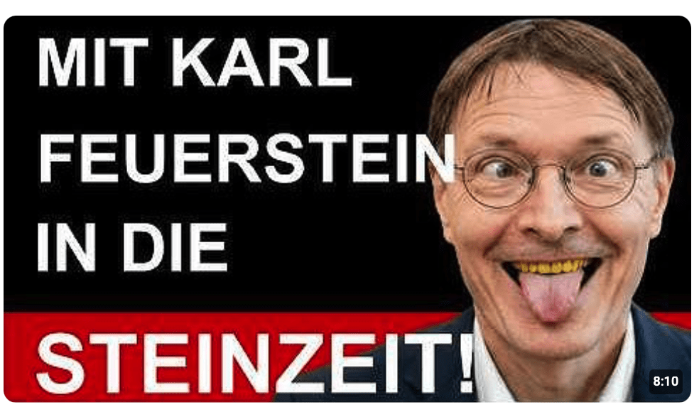 Lauterbach will die Steinzeit zurück!