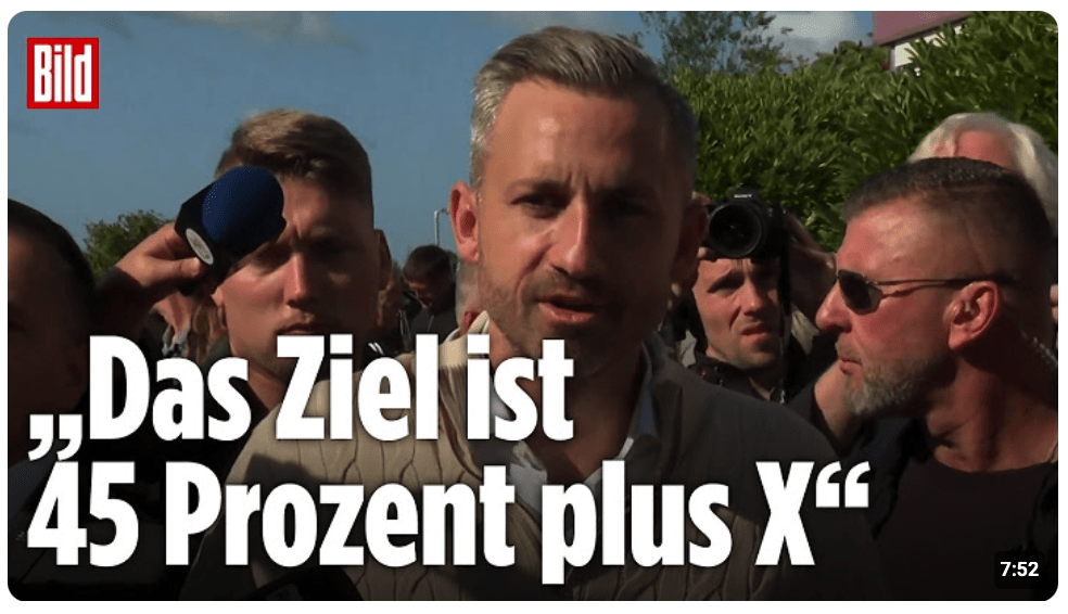 Wahl in Sachsen-Anhalt: AfD-Spitzenkandidat Ulrich Siegmund spricht nach der Stimmabgabe