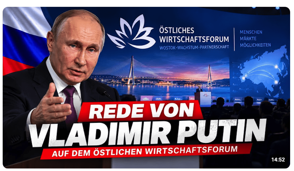 Wirtschaftsforum Rede von Vladimir Putin in Deutsch