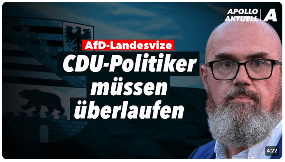 Eil: Zur AfD überlaufen: Tillschneider mit brisanter Forderung an CDU in Sachsen-Anhalt
