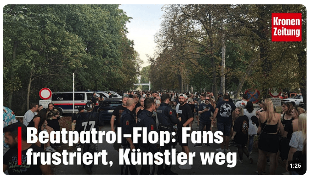 Beatpatrol-Flop: Fans frustriert, Künstler weg | krone.tv NEWS