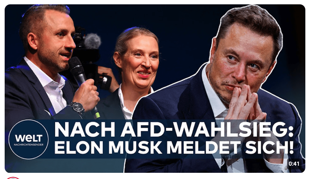 MUSK GRATULIERT DER AfD: „Gut gemacht!“ Siegmund antwortet sofort!