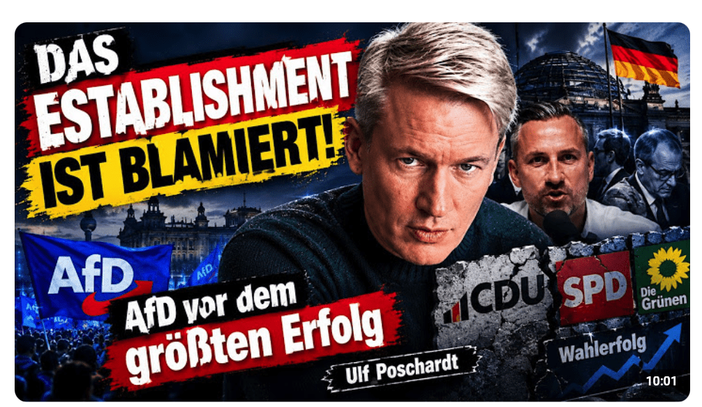 Ulf Poschardt – Die Brandmauer ist gescheitert, AfD vor historischem Erfolg!!