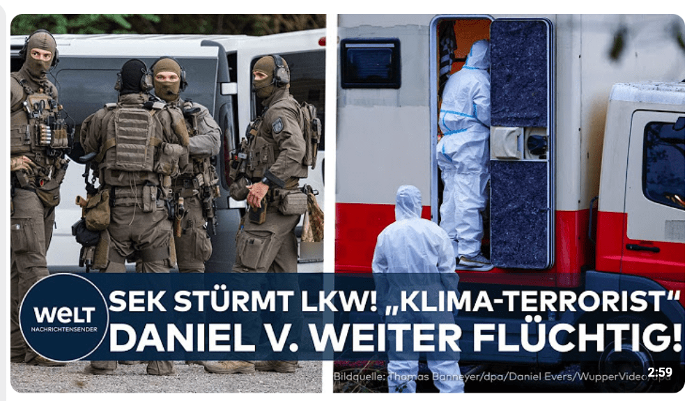 KLIMA-TERRORISMUS: Erneut Sprengvorrichtungen an Stromanlagen entdeckt! Daniel V. weiter flüchtig!