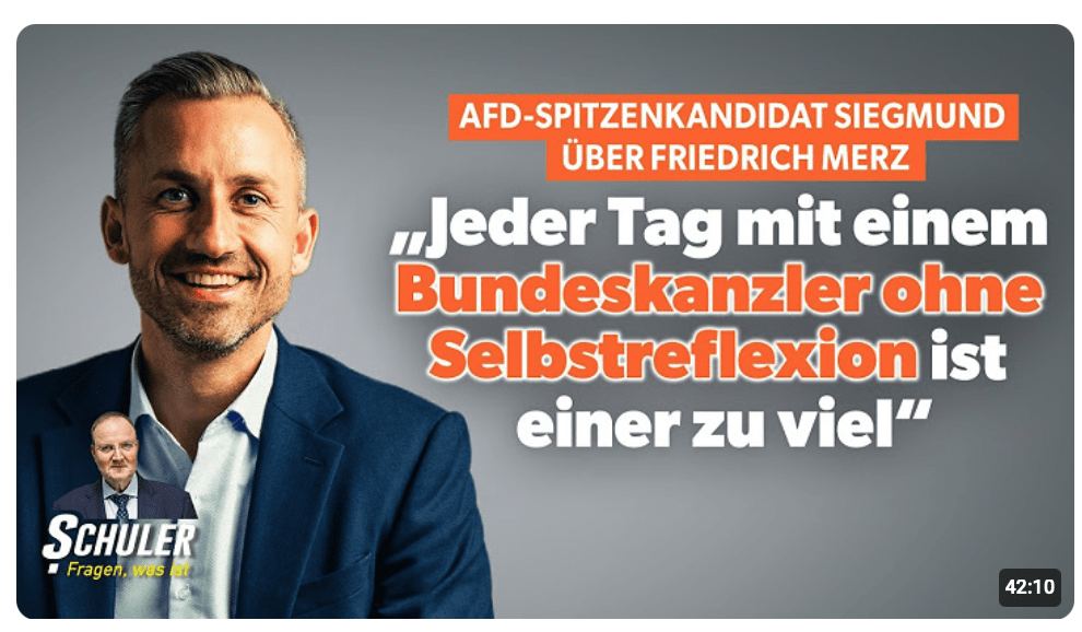 Ulrich Siegmund: „Jeder Tag mit einem Bundeskanzler ohne Selbstreflexion ist einer zu viel“