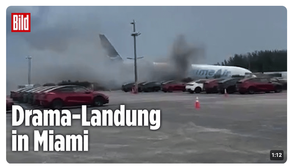 FLUGUNFALL IN FLORIDA: Amazon-Boeing schießt über Landebahn hinaus, fünf Menschen sterben!