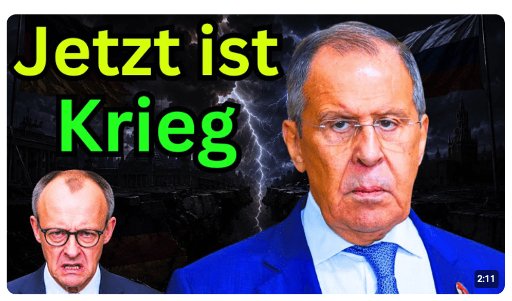 Lawrow antwortet Merz und der BRD-Regierung auf deren Kriegspropaganda gegen Russland
