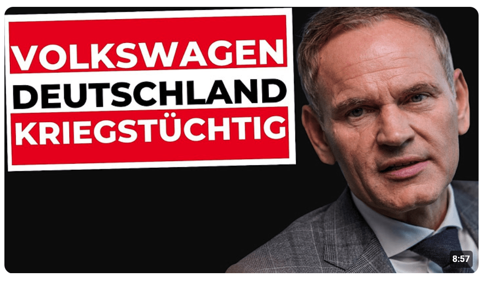 PAUKENSCHLAG: Autoindustrie stirbt, Kriegswirtschaft boomt | Wirtschaftskrise & VW-Werk Osnabrück