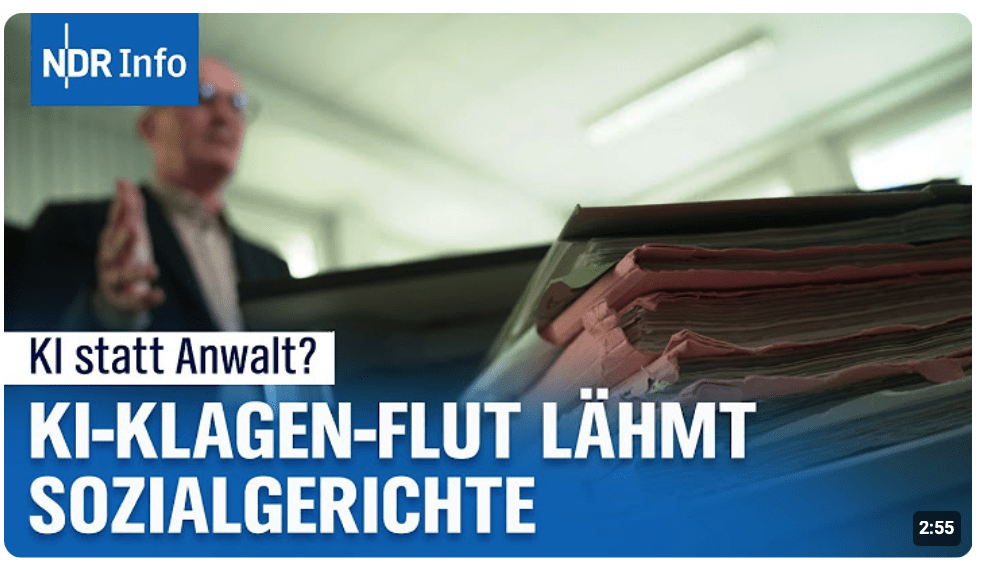 KI-Flut vor Gericht: Immer mehr Klagen belasten Hamburgs Sozialgerichte | NDR Info