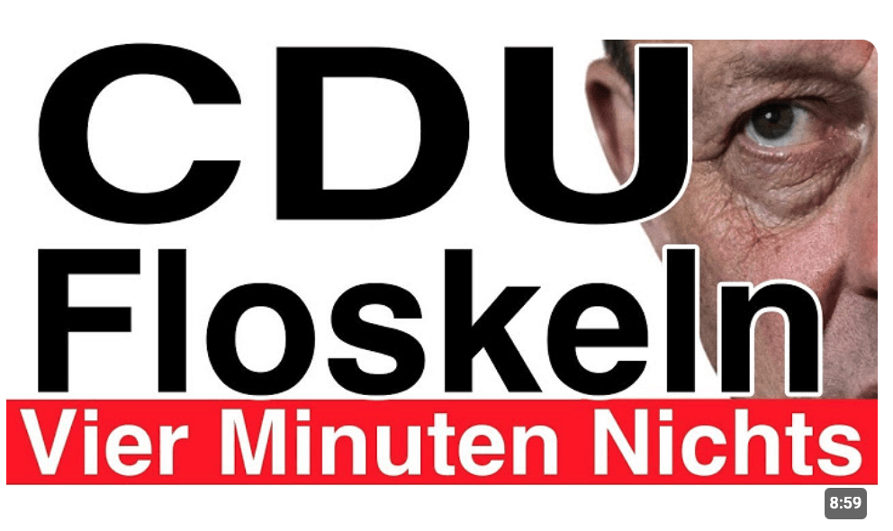 Merz CDU Sprechpuppen Tölpel 