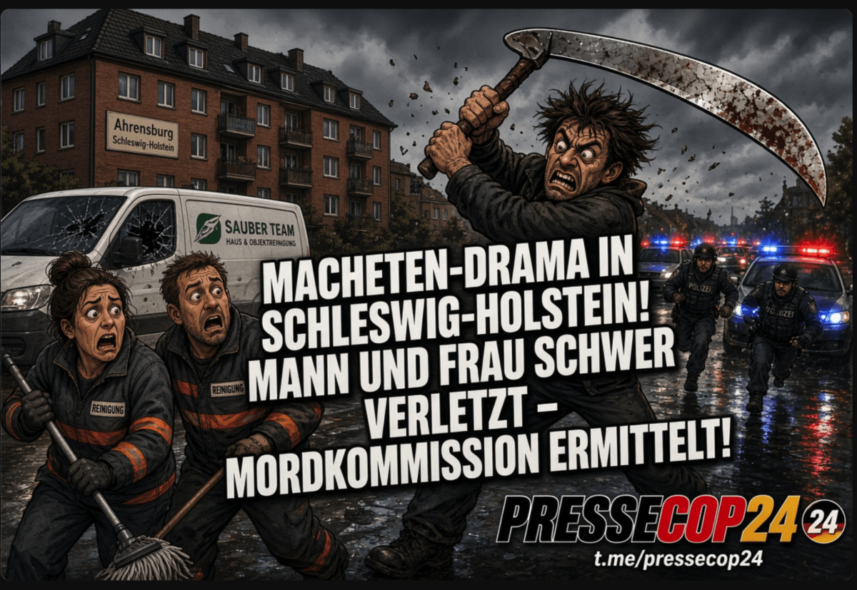 MACHETEN-DRAMA IN SCHLESWIG-HOLSTEIN! MANN UND FRAU SCHWER VERLETZT – MORDKOMMISSION ERMITTELT!