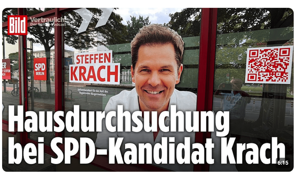Bestechlichkeits-Verdacht gegen SPD-Kandidat Steffen Krach | Vertraulich