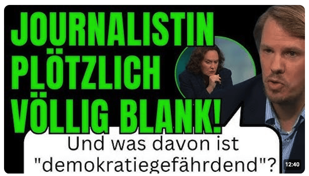 (LU) „AfD will die Demokratie abschaffen!“ // NZZ-Reporter fragt nach und dann wirds peinlich.