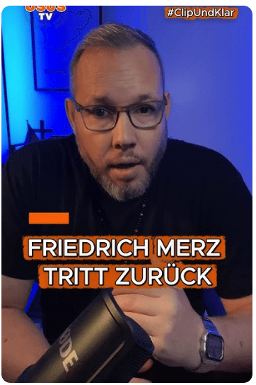Merz tritt zurück #deutschland #politik #medien #osus #clipundklar