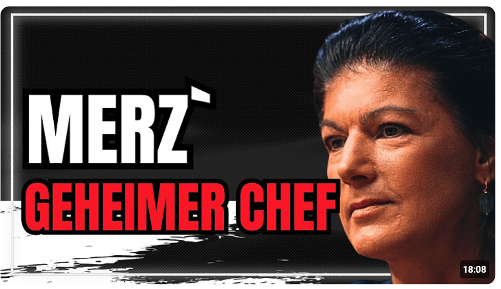Für wen arbeitet Merz wirklich? Sahra Wagenknecht packt aus