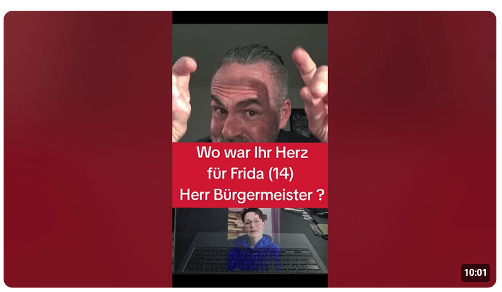 Wo war Ihr Herz für Frida (14)Herr Bürgermeister Breitenfeld der Stadt Gnarrenburg ???