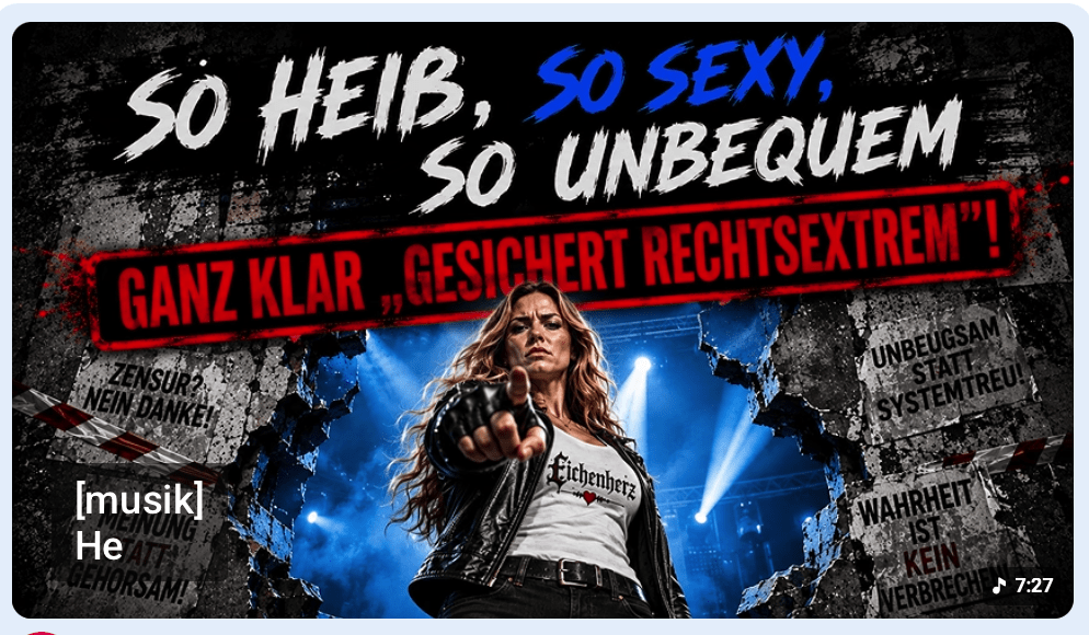 So heiß, so sexy, so unbequem – Ganz klar „gesichert rechtsextrem“! | Eichenherz