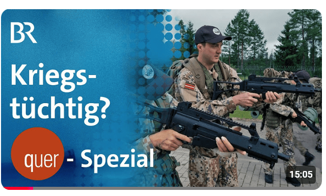 Einblick in das „quer-spezial: Gesichert! Wie kriegstüchtig wollen wir sein?“