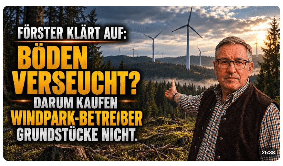 Ex-Förster über wenig bekannte Schäden durch Windkraft im Wald