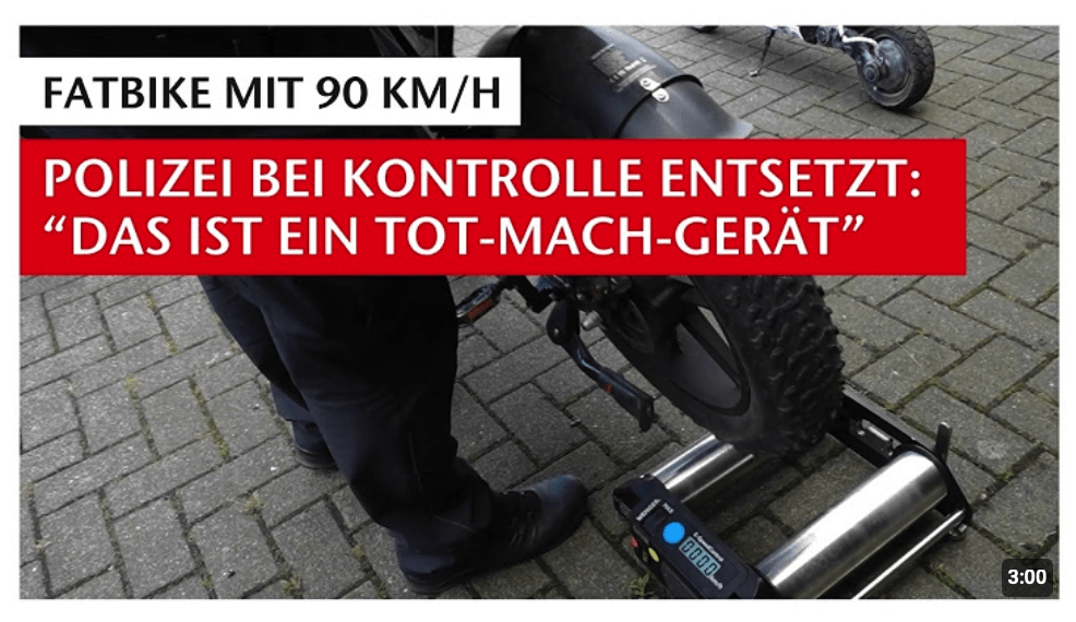 Polizei entsetzt über 90-kmh-Fatbike in Schüttorf: „Das ist ein Totmachgerät“ | GN-Online