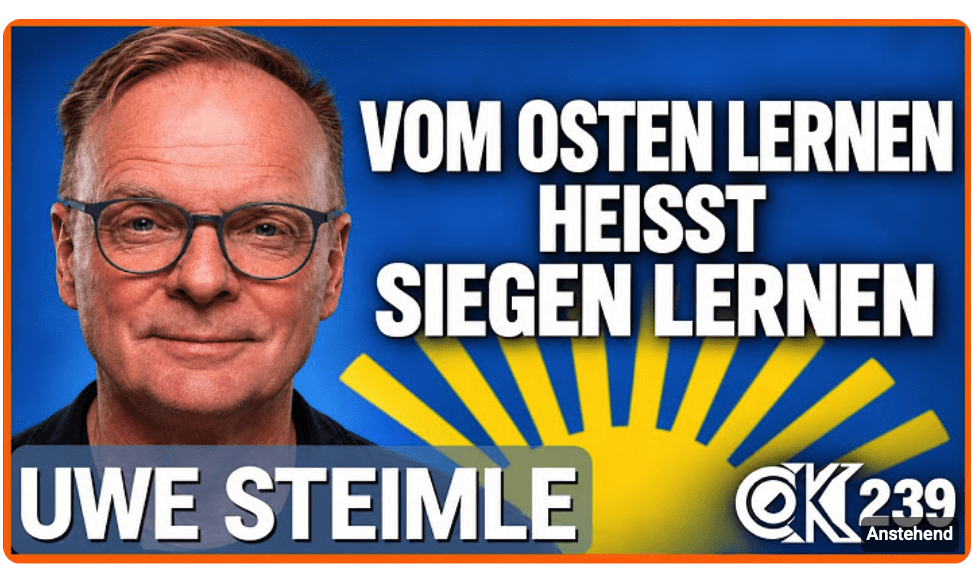 Vom Osten lernen, heißt siegen lernen | Steimles Aktuelle Kamera #239 – Uwe Steimle