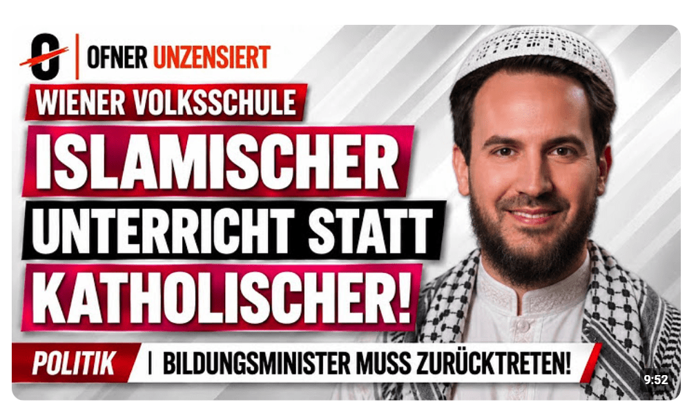 RELIGIONS-ALARM in Wien! Islam-Unterricht JA – katholischer fällt AUS!