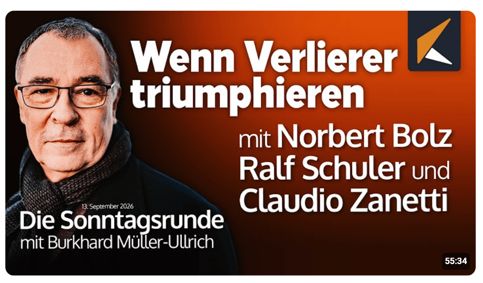 Die Sonntagsrunde mit Burkhard Müller-Ullrich: Wenn Verlierer triumphieren