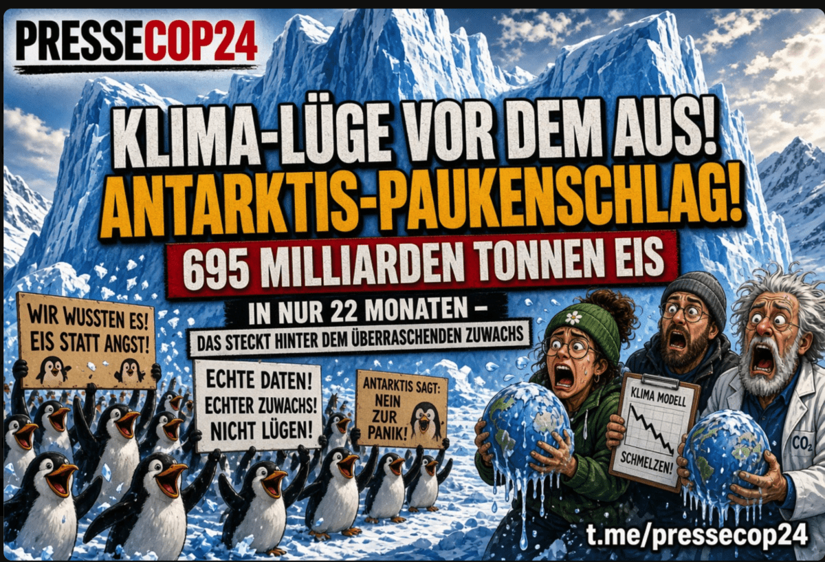 KLIMA-LÜGE VOR DEM AUS!ANTARKTIS-PAUKENSCHLAG! 695 MILLIARDEN TONNEN EIS IN NUR 22 MONATEN – DAS STECKT HINTER DEM ÜBERRASCHENDEN ZUWACHS