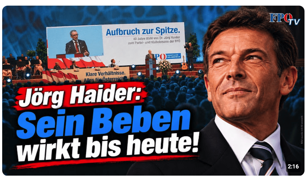 Ein politischer Meteoriteneinschlag: Jörg Haider veränderte die FPÖ!