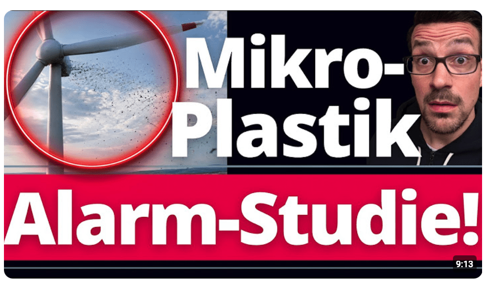 ALARM-STUDIE! EU gibt es zu: Mikroplastik wird durch Windräder in die Umwelt geschleudert!