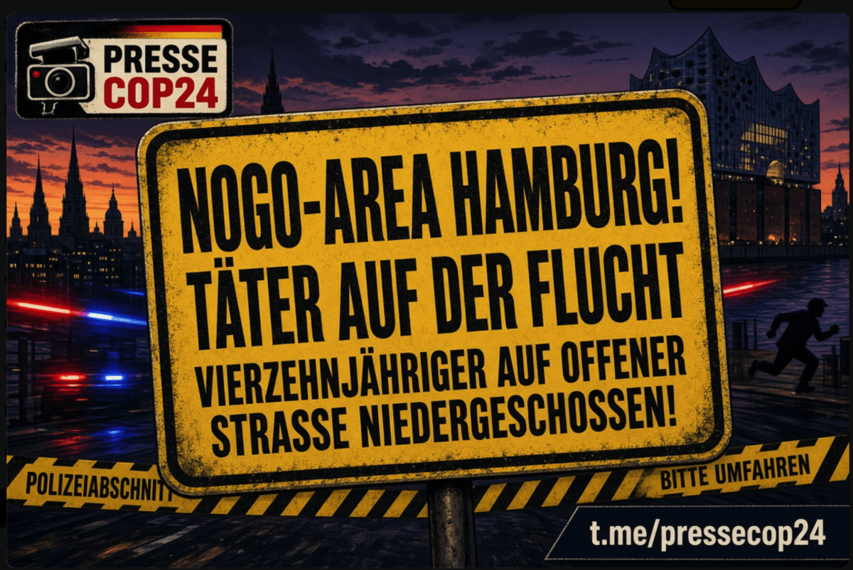 NOGO-AREA HAMBURG! TÄTER AUF DER FLUCHT – VIERZEHNJÄHRIGER AUF OFFENER STRASSE NIEDERGESCHOSSEN!