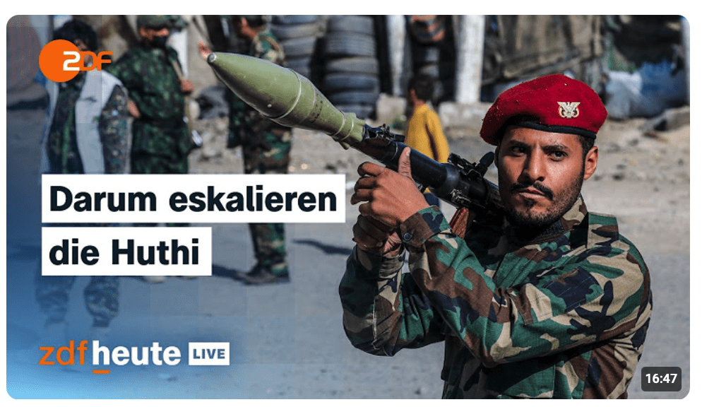 Huthi im Jemen kontrollieren Meerenge Bab al-Mandab: Welche Folgen das hat | ZDFheute live