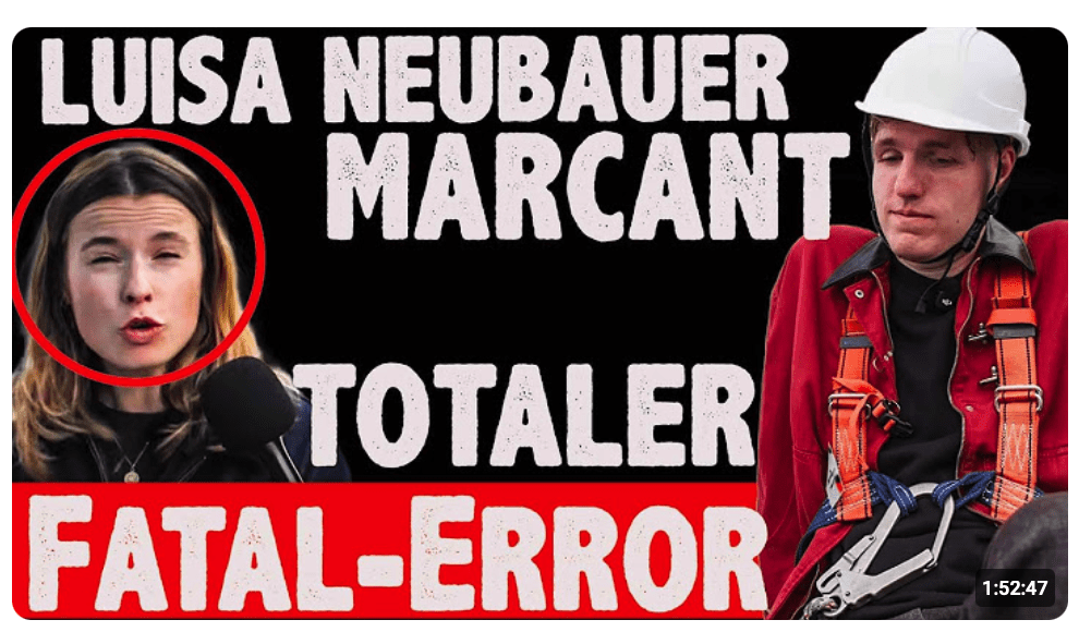 Marcant und Luisa NEUBAUER der peinlichste KLIMA-Auftritt des Jahres! Das HÄLST du nicht AUS