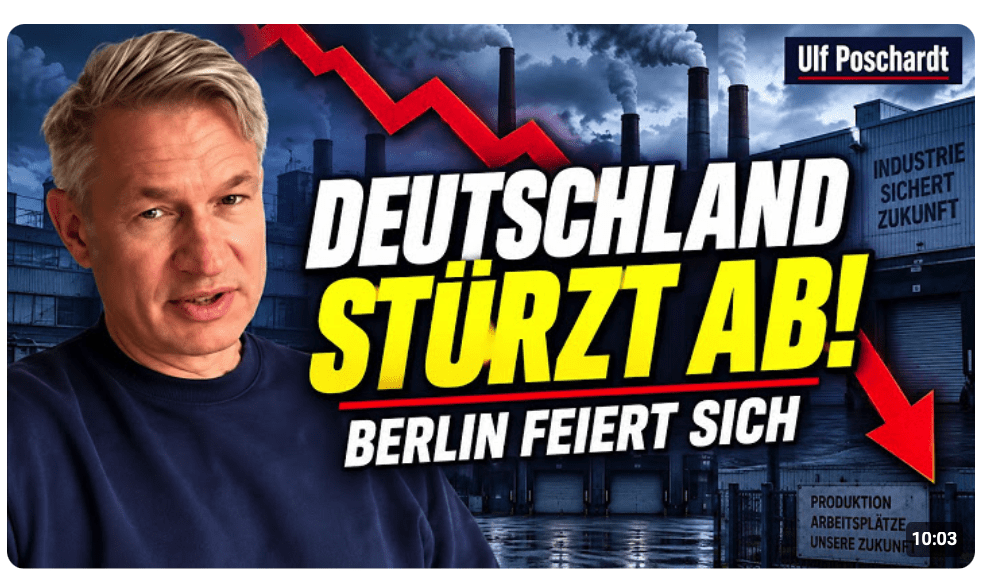 Deutschland stürzt ab – und Berlin feiert sich selbst! | Ulf Poschardt