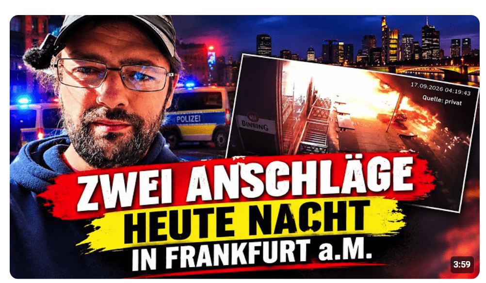 Bericht über zwei Anschläge heute Nacht in Frankfurt a.M.
