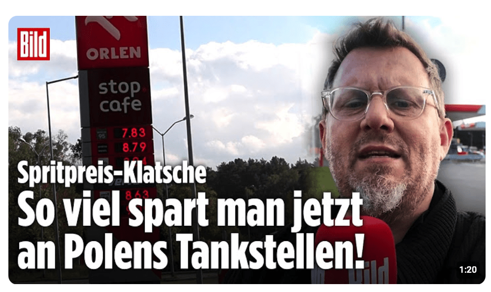 Sprit-Frust treibt Autofahrer nach Polen: Tanktourismus spart Pendlern bares Geld