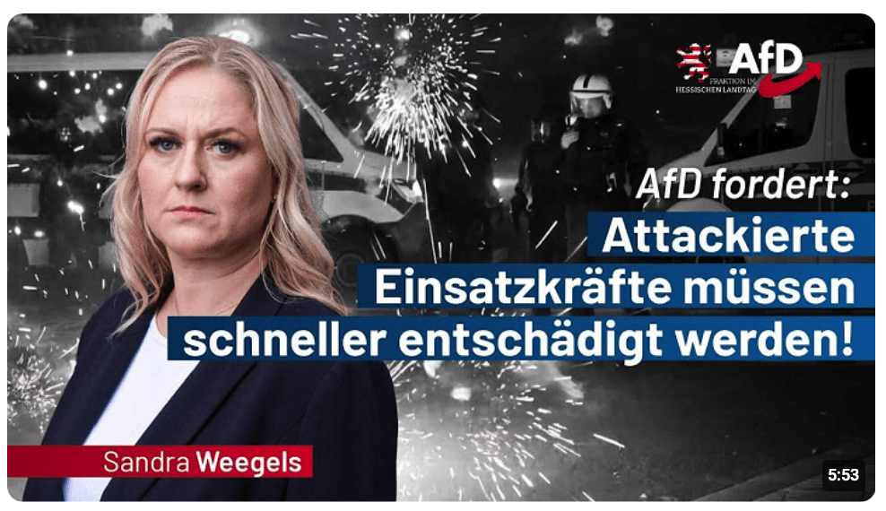 Gesetzentwurf der AfD fordert: Attackierte Einsatzkräfte müssen schneller entschädigt werden!