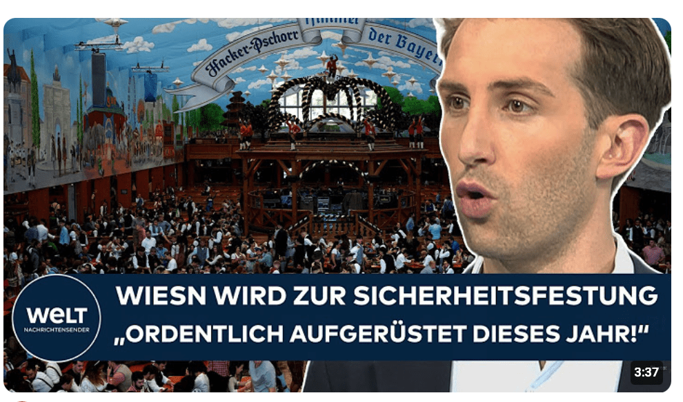 OKTOBERFEST: Wiesn wird zur Sicherheitsfestung! Drohnen-Abwehr, Bundeswehr und KI-Kameras