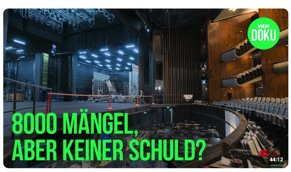 Milliarden-Grab: Der Skandal um die Kölner Oper | WDR Doku