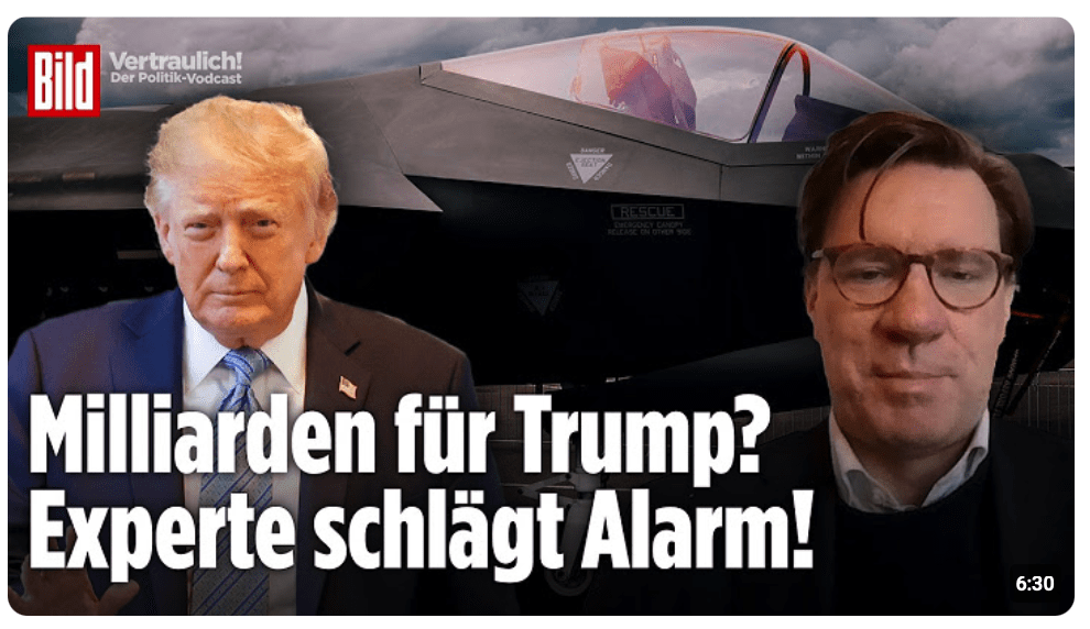 Sicherheitsexperte Nico Lange: „Alles prima, aber …!“ Macht uns der F-35-Jet abhängig von den USA?