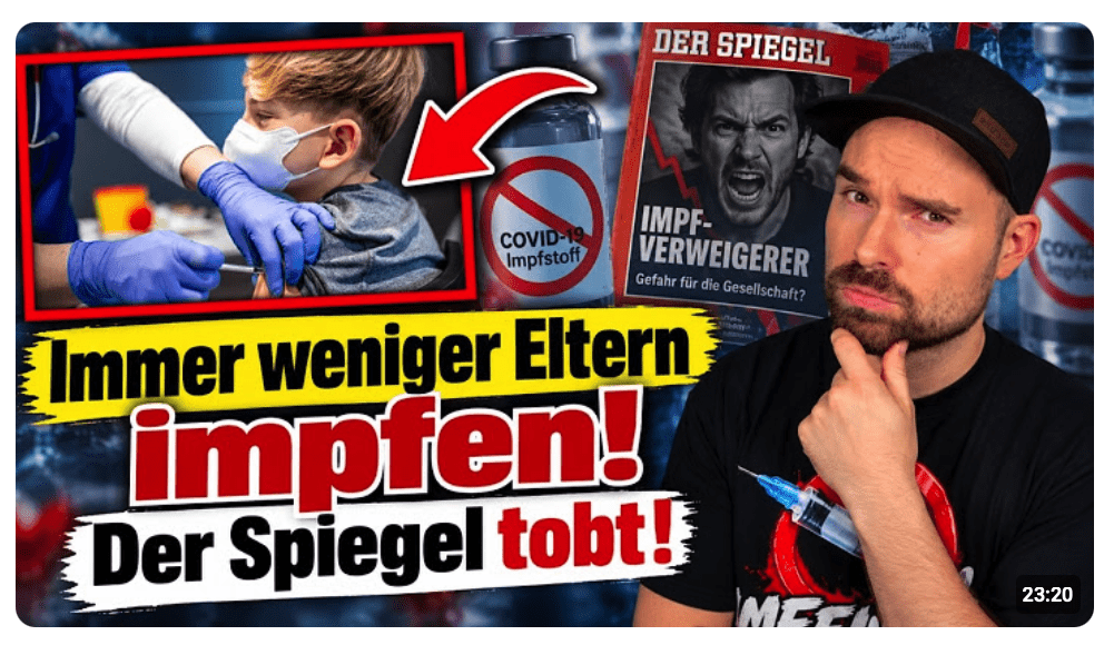 Immer weniger Eltern impfen! Der Spiegel tobt!
