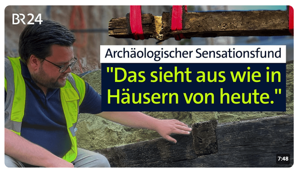 Sensationsfund 2.400 Jahre alte Eichenbalken: Forscher rätseln über Kelten-Anlage I BR24 vor Ort