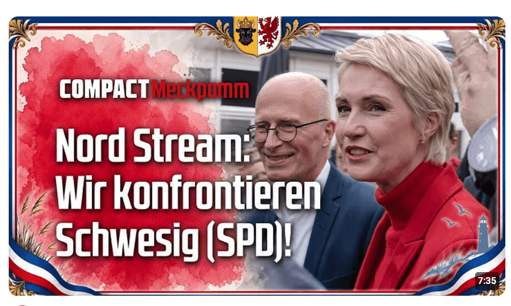 Nord Stream: Schwesig konfrontiert!