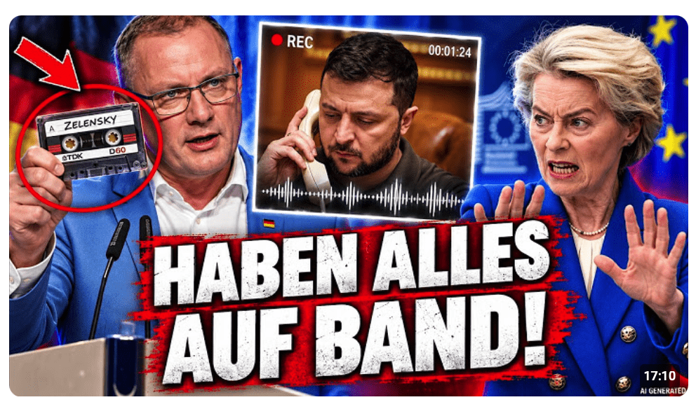 Plötzlich zeigt AFD DIESES TELEFONAT! – Von der Leyen gefriert ALLES!