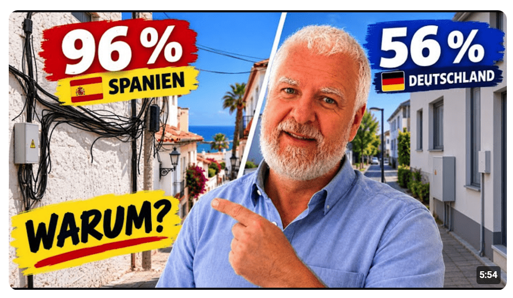 Glasfaser: Warum hat Spanien 96 % und Deutschland nur 56 %?