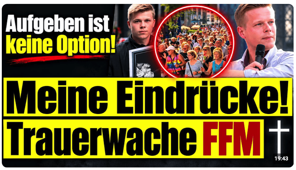 Trauerwache in Frankfurt – So war es wirklich !