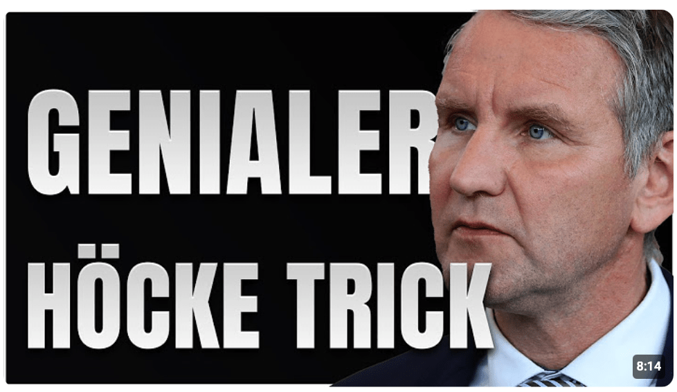 HÖCKE MACHT WAHLKAMPF GEGEN AfD