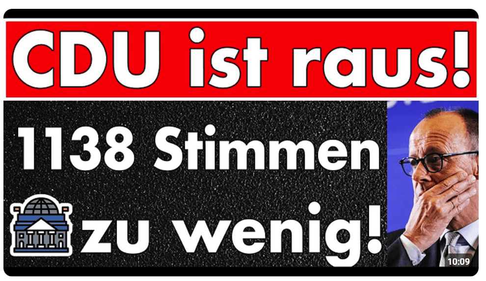 CDU fliegt aus Landtag! Historisches Desaster & der Chef will nicht gehen! Revolte jetzt von unten!